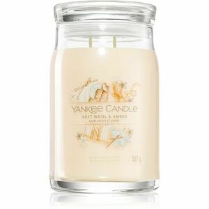 Yankee Candle Soft Wool & Amber vonná svíčka 567 g obraz