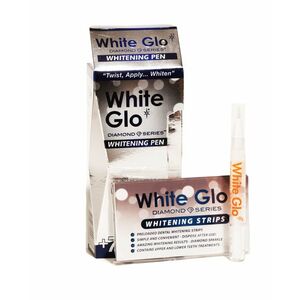 White Glo Diamond Series bělicí pero 2, 5 ml + bělicí pásky 7 ks obraz