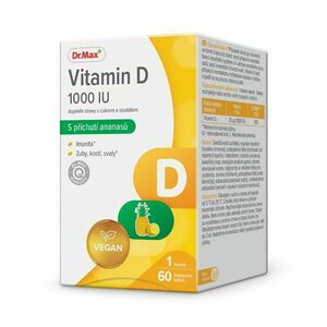 Dr. Max Vitamin D 1000 IU 60 žvýkacích tablet obraz