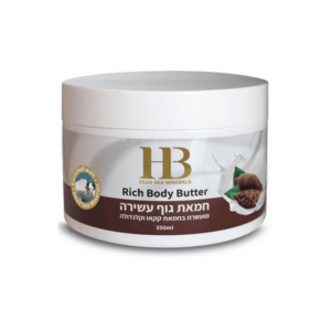 H&B Dead Sea Minerals Tělové máslo obohacené o kakaové máslo 350 ml obraz
