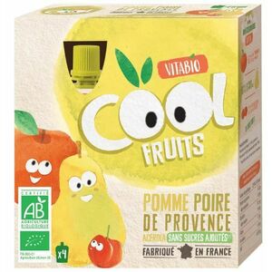 Vitabio Ovocné BIO kapsičky Cool Fruits jablko, hruška a acerola 4 x 90 g obraz