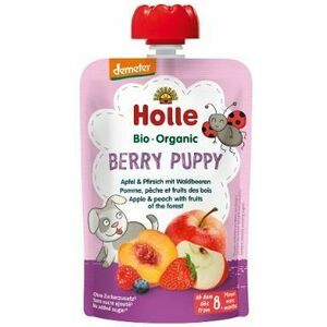 Holle Bio pyré - Berry Puppy- Jablko a broskev s lesními plody 100 g obraz