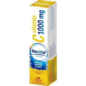 Revital Vitamin C 1000 mg citron 20 šumivých tablet obraz