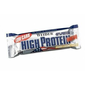 WEIDER Low Carb High Protein peanut-caramel tyčinka 50 g obraz