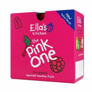 Ellas Kitchen BIO Ovocné smoothie PINK ONE Rebarbora kapsičky 5x90 g obraz