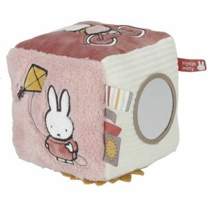 Little Dutch Soft Activity Cube Miffy Fluffy Pink aktivity hračka 1 ks obraz