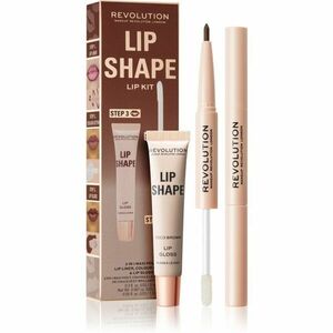 Makeup Revolution Lip Shape Kit sada na rty odstín Coco Brown 1 ks obraz