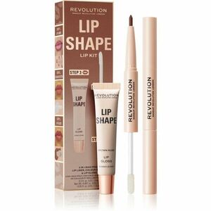 Makeup Revolution Lip Shape Kit sada na rty odstín Brown Nude 1 ks obraz