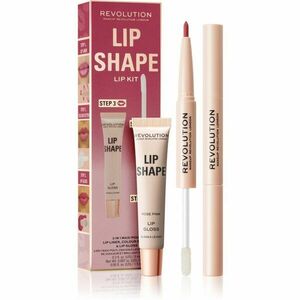 Makeup Revolution Lip Shape Kit sada na rty odstín Rose Pink 1 ks obraz