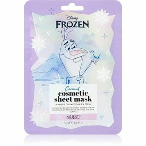 Mad Beauty Frozen Olaf plátýnková maska s rozjasňujícím a hydratačním účinkem 25 ml obraz