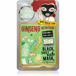 Dewytree Black Mask Ginseng vyživující plátýnková maska 30 g obraz