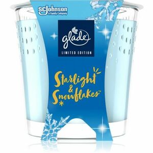 GLADE Starlight & Snowflakes vonná svíčka s vůní Snow, Frosty Air, Ecalyptus 129 g obraz