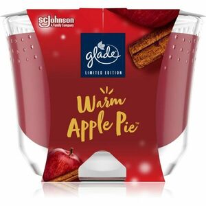 GLADE Warm Apple Pie vonná svíčka s vůní Apple, Cinnamon, Baked Crisp 224 g obraz