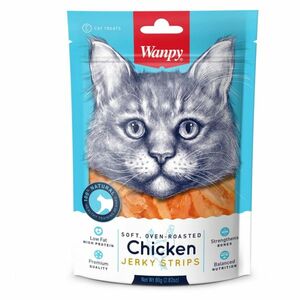 WANPY Soft chicken jerky strips pro kočky 80 g obraz