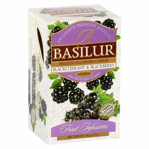 BASILUR Fruit Blackcurrant & Blackberry 25 sáčků obraz