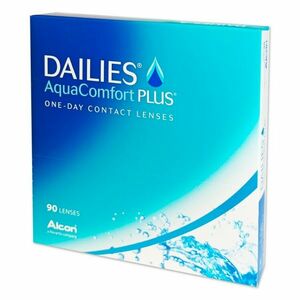 ALCON Dailies AquaComfort Plus jednodenní 90 čoček, Počet dioptrií: -10, 0, Průměr: 14, 0, Zakřivení: 8, 7, Počet kusů v balení: 90 ks obraz