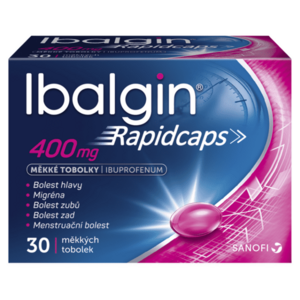 IBALGIN Rapidcaps 400 mg 30 měkkých tobolek obraz