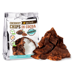 MIXIT Kokosové chipsy kakao 60 g obraz