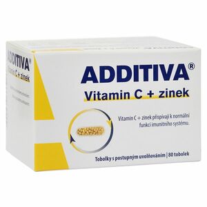 ADDITIVA Vitamin C + Zinek 80 kapslí obraz