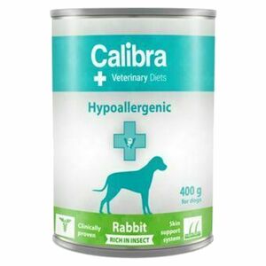CALIBRA Vet. Diets Hypoallergenic konzerva pro psy Rabbit&Insect 400 g obraz