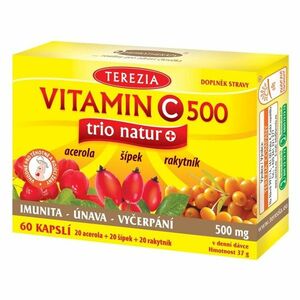 TEREZIA Vitamin C 500 mg trio natur+ 60 kapslí obraz