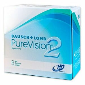 BAUSCH & LOMB PureVision 2 HD měsíční 6 čoček, Počet dioptrií: -10, 00, Počet kusů v balení: 6 ks, Průměr: 14, 0, Zakřivení: 8, 6 obraz