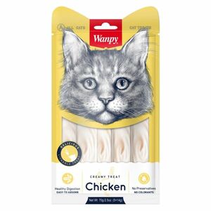 WANPY Creamy treat chicken pro kočky 5 x 14 g obraz