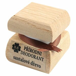 RAE Přírodní krémový deodorant dřevěná krabička Santalové dřevo 50 ml obraz