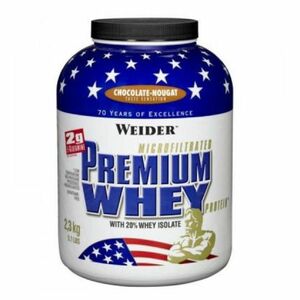 WEIDER Premium whey syrovátkový protein jahoda a vanilka 2300 g obraz