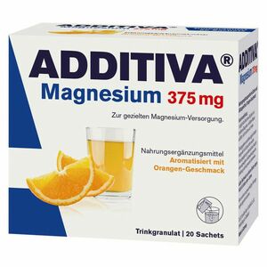 ADDITIVA Magnesium 375 mg nápoj pomeranč 20 sáčků obraz