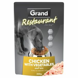 GRAND Restaurant kuřecí na zelenině kapsa pro psy 300 g obraz