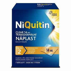 NIQUITIN Clear 14 mg 7 náplastí obraz