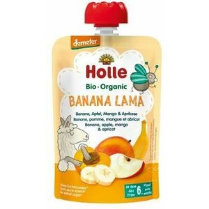 Holle BIO Pyré - Banana Lama - banán, jablko, mango a meruňka 100 g obraz
