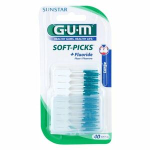 G.U.M Soft-Picks +Fluoride dentální párátka large 40 ks obraz