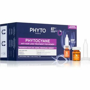 Phyto Phytocyane Anti-Hair Loss Treatment For Women cílená péče proti vypadávání vlasů pro ženy 12x5 ml obraz
