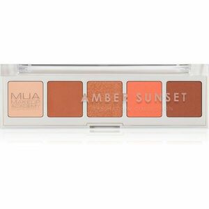 MUA Makeup Academy Professional 5 Shade Palette paletka očních stínů odstín Amber Sunset 3, 8 g obraz