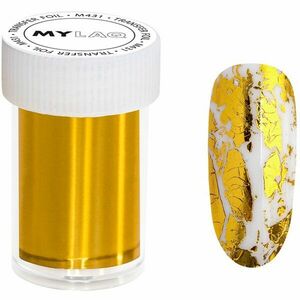 MYLAQ Transfer Foil zdobicí fólie na nehty odstín Gold 4x100 cm obraz