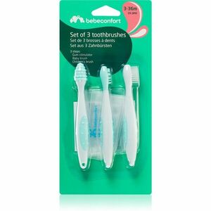 Bebeconfort Set of 3 Toothbrushes zubní kartáček pro děti 3-36 m 3 ks obraz