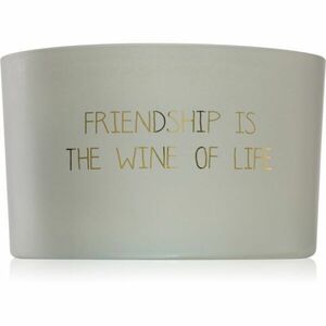 My Flame Fig's Delight Friendship Is The Wine Of Life vonná svíčka 13x9 cm obraz