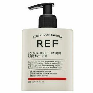 REF Colour Boost Masque vyživující maska s barevnými pigmenty pro oživení barvy Radiant Red 200 ml obraz