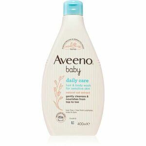 Aveeno Baby Hair&Body Wash dětský šampon na vlasy a tělo 400 ml obraz