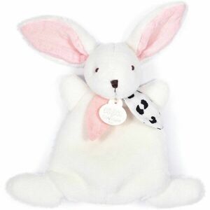 Doudou Happy Rabbit plyšová hračka Pink 17 cm 1 ks obraz