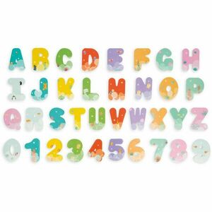 Janod Bath Toy Letters & Numbers hračka do vody 2 y+ 36 ks obraz