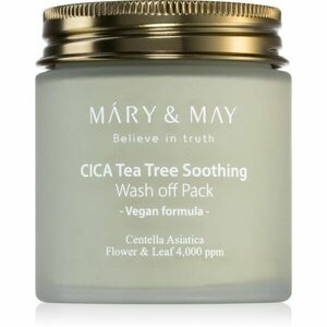 MARY & MAY Cica Tea Tree Soothing minerální čisticí jílová maska pro zklidnění pleti 125 g obraz