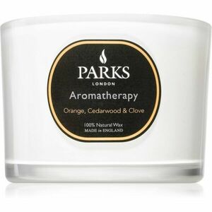 Parks London Aromatherapy Orange, Cedarwood & Clove vonná svíčka 80 g obraz