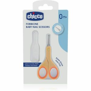 Chicco Baby Nail Scissors dětské nůžky s kulatou špičkou 0 m+ 1 ks obraz