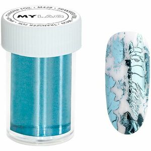 MYLAQ Transfer Foil zdobicí fólie na nehty odstín Blue 4x100 cm obraz