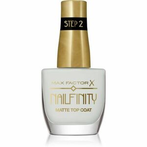 Max Factor Nailfinity Matte Top Coat gelový vrchní lak na nehty s matným efektem odstín 101 Velvet Curtain 12 ml obraz