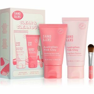 Sand & Sky Australian Pink Clay Clear & Clean Duo sada pro péči o pleť obraz