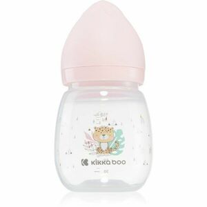 Kikkaboo Savanna Anti-colic Feeding Bottle kojenecká láhev 3 m+ Pink 180 ml obraz